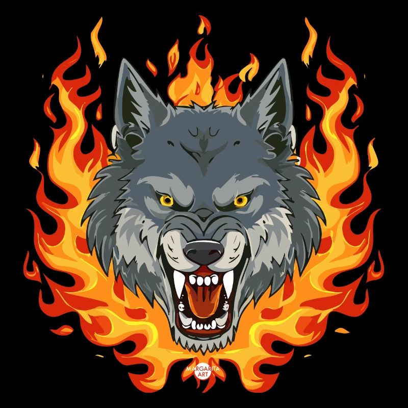 02 Wolf Fire Flames