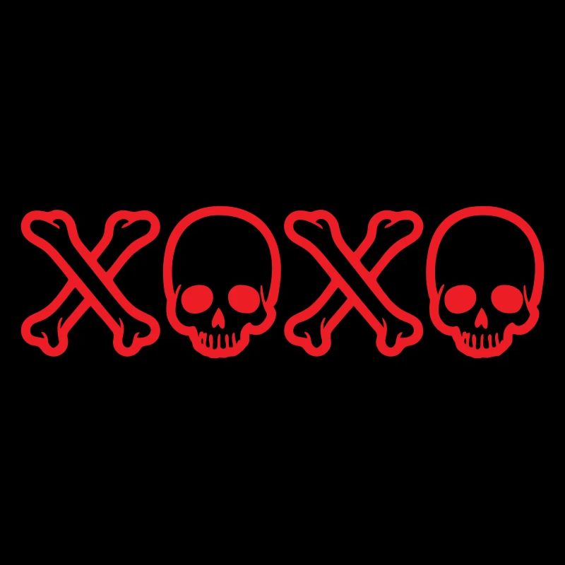 Embrasser les crânes, rock Saint-Valentin, xoxo