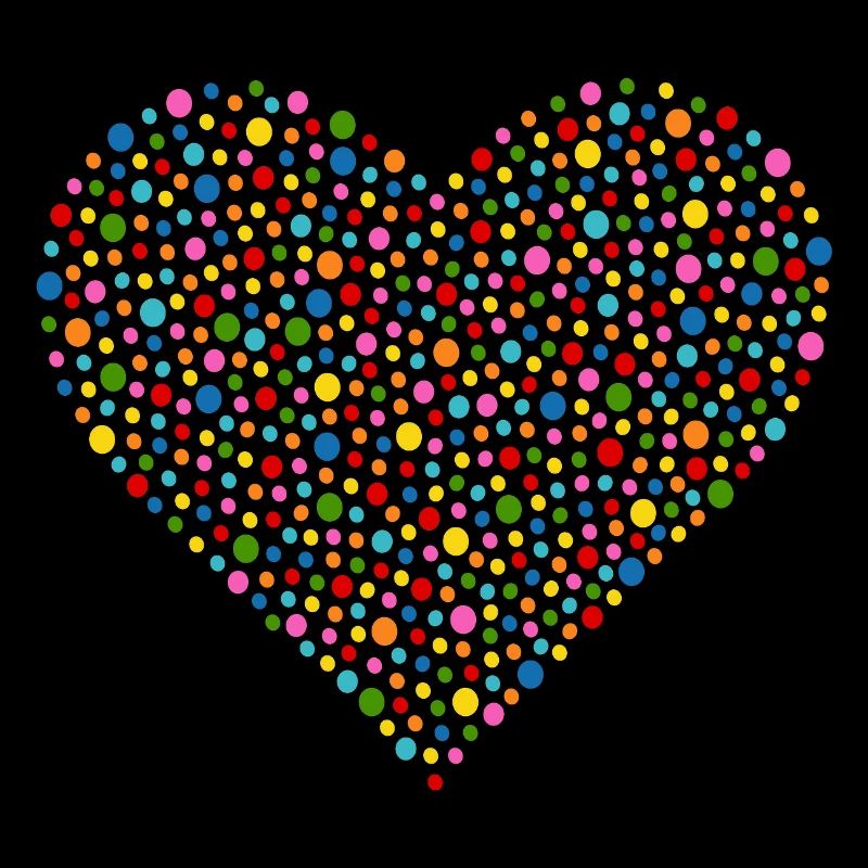 Coeur de confettis
