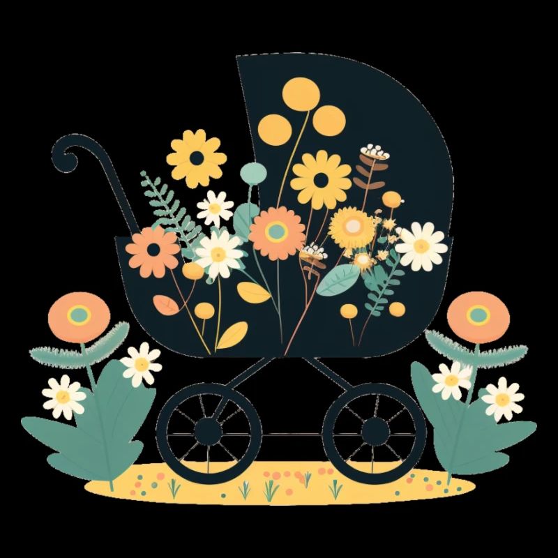 Flowery stroller 5