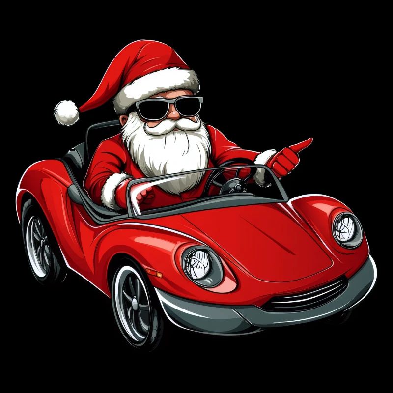 Christmas Driver / Cabriolet Santa Claus