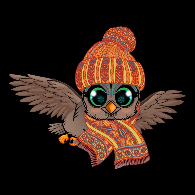Frost Owl Frostbite Autumn Winter