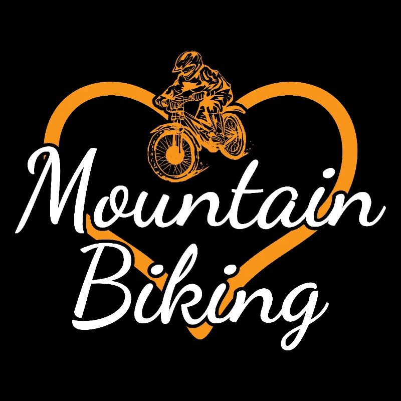 Biker Heart Mountain Biking