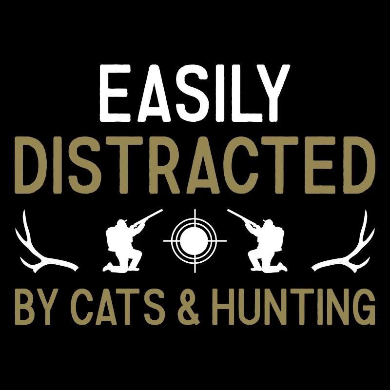 Hunter Easily Distracted By Cats And Hunting