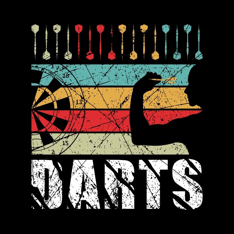Dart Retro Dart Player Gift disant jeu de fléchettes