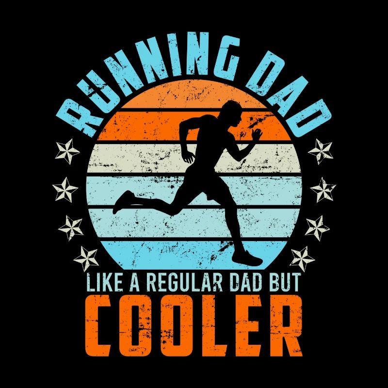 Running papa père cadeau sort marathon course