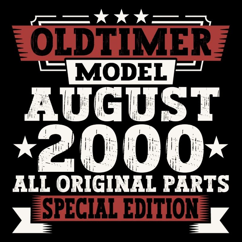 Oldtimer Août 2000 22ème anniversaire Cadeau Amusant