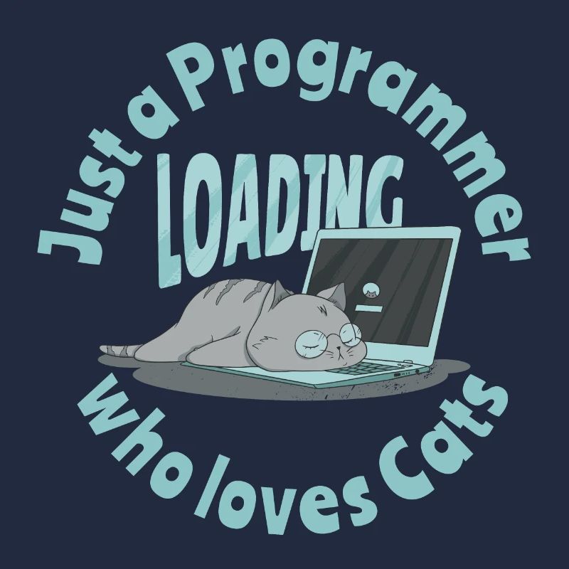 Nur ein Programmierer, der Katzen liebt
