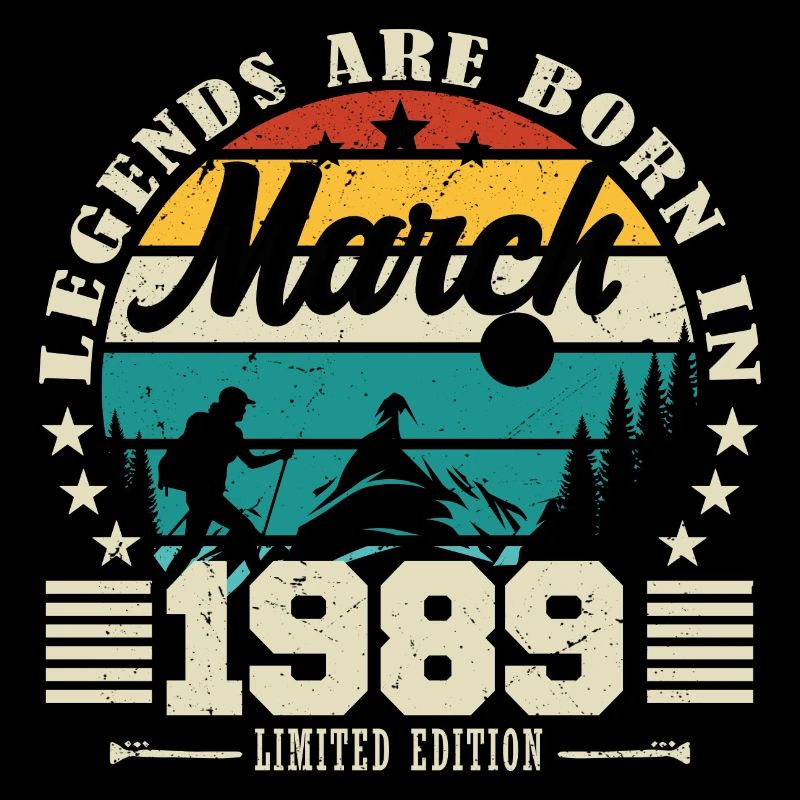 Mars 1989. Cadeau d'anniversaire mars 1989.