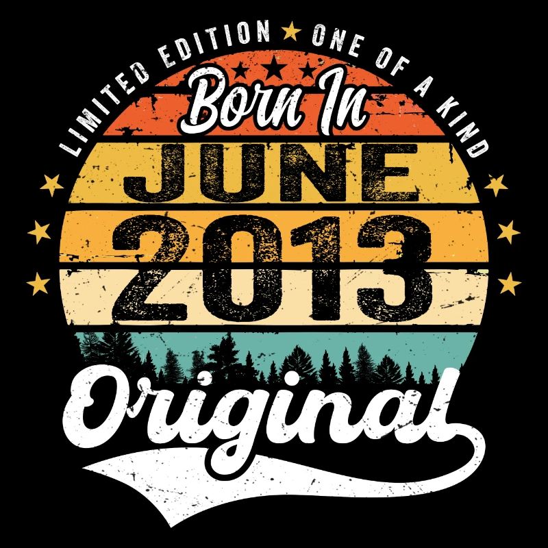 Born in June 2013 Birthday Gift June 2013
