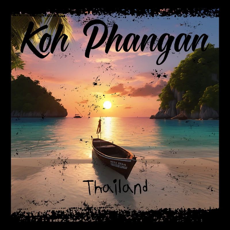 Koh Phangan, Thaïlande Coucher de soleil