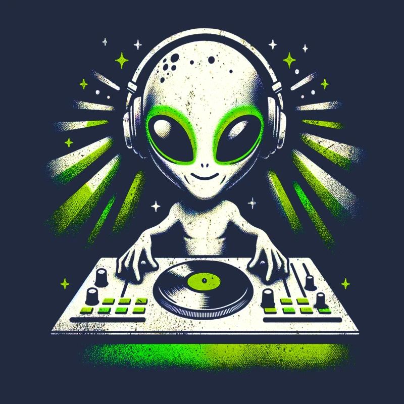Alien DJ Vibes – Conception de rythmes verts cosmiques