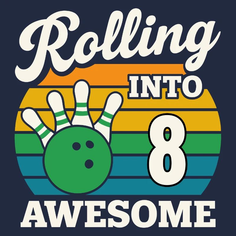 Bowling dans le design impressionnant du 8e anniversaire