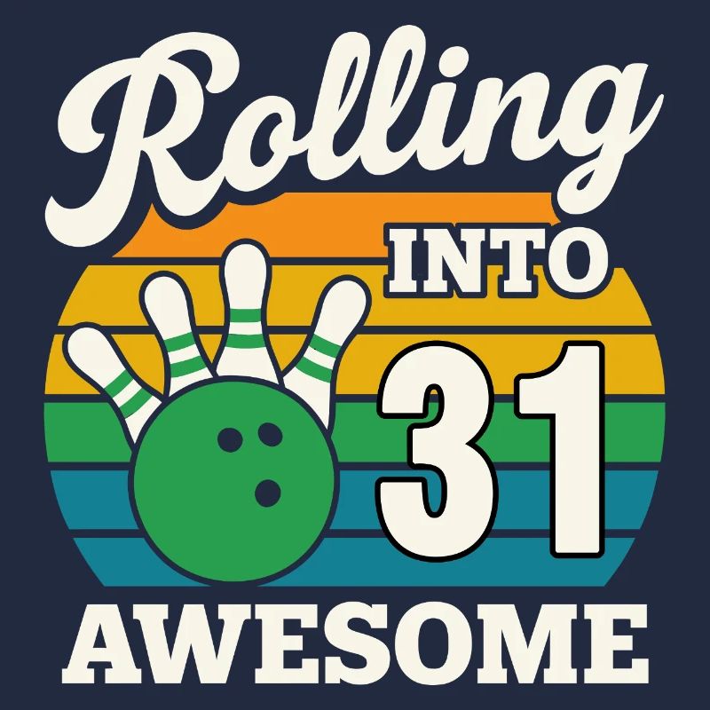 Retro Bowling 31e anniversaire Design