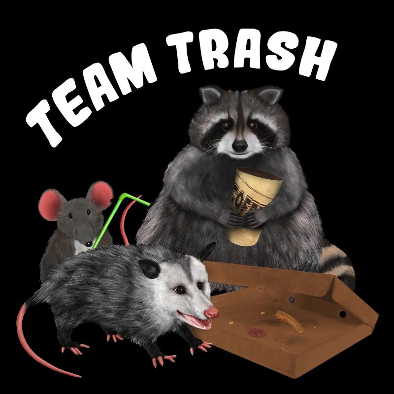 Racoon Opossum Mouse - Team Trash