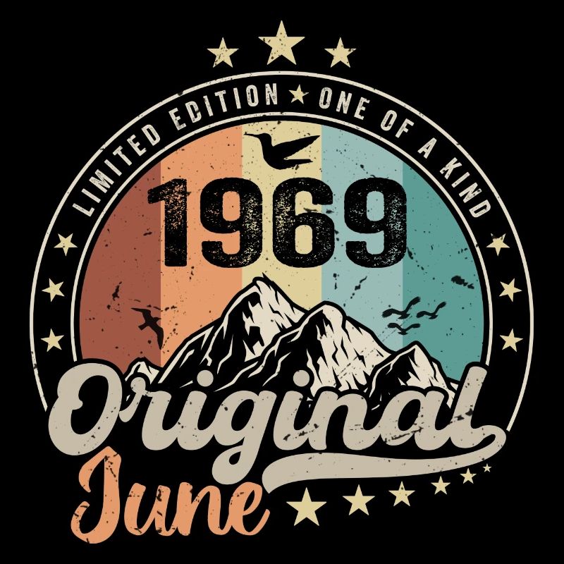 Juni 1969 Retro Vintage Geburtstagsgeschenk 1969