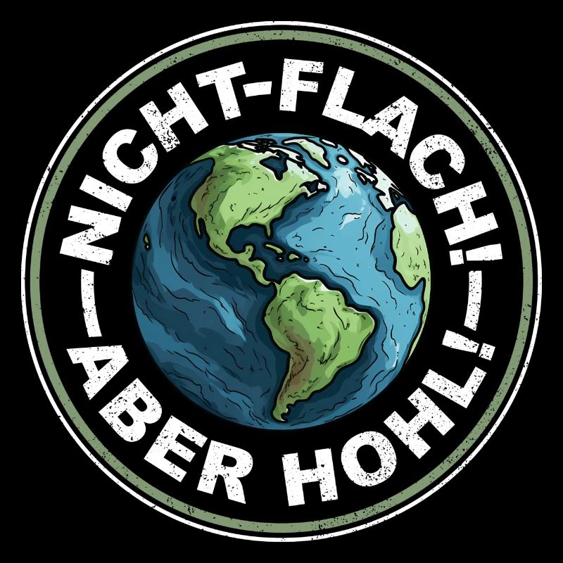 Erde Nicht Flach - Aber Hohl - hell