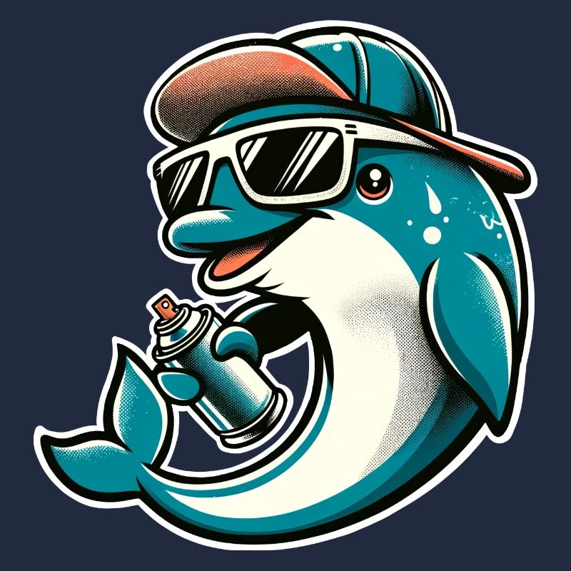 Dolphin Graffiti Sprayer Spray Can