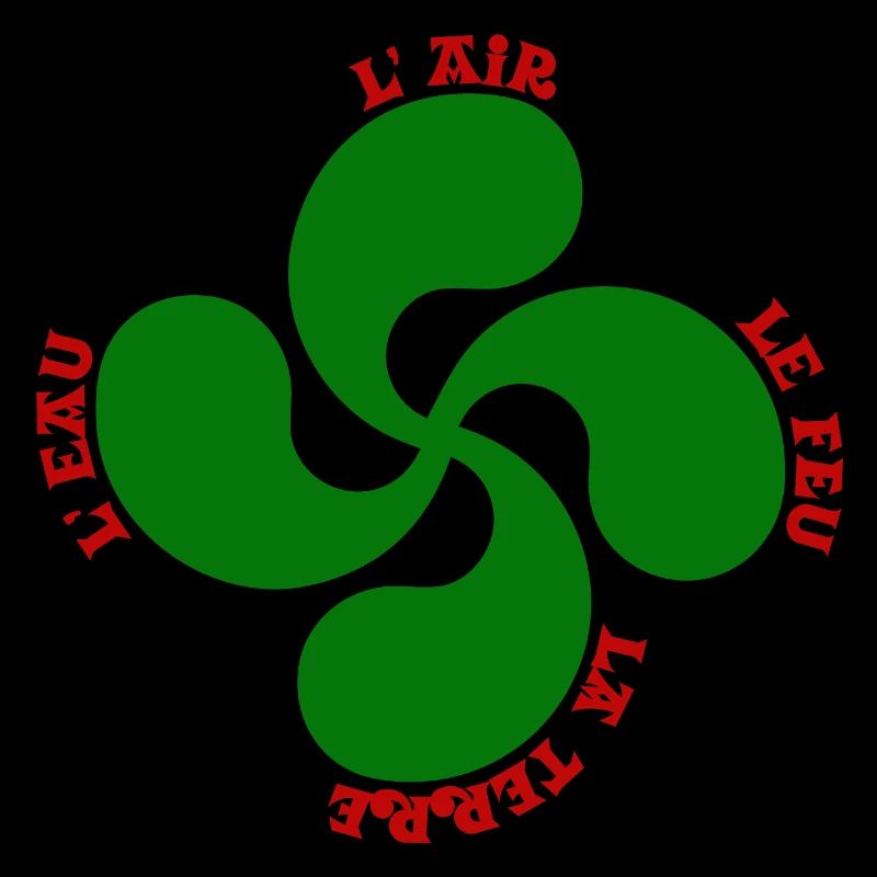 Lauburu verte - croix basque et signification