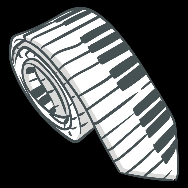 Piano Tie Piano Player Clavier