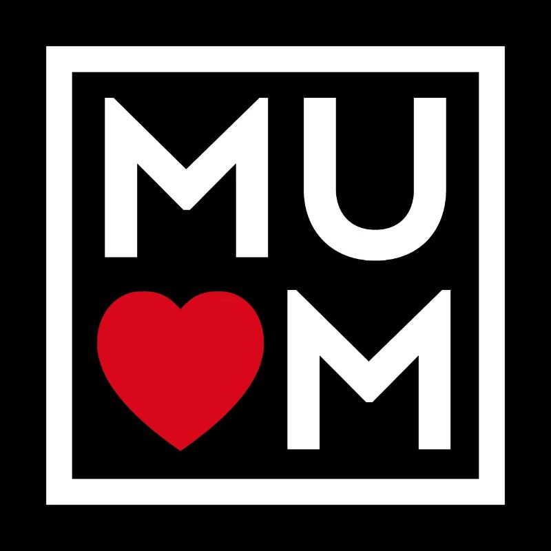 Mum Heart Square
