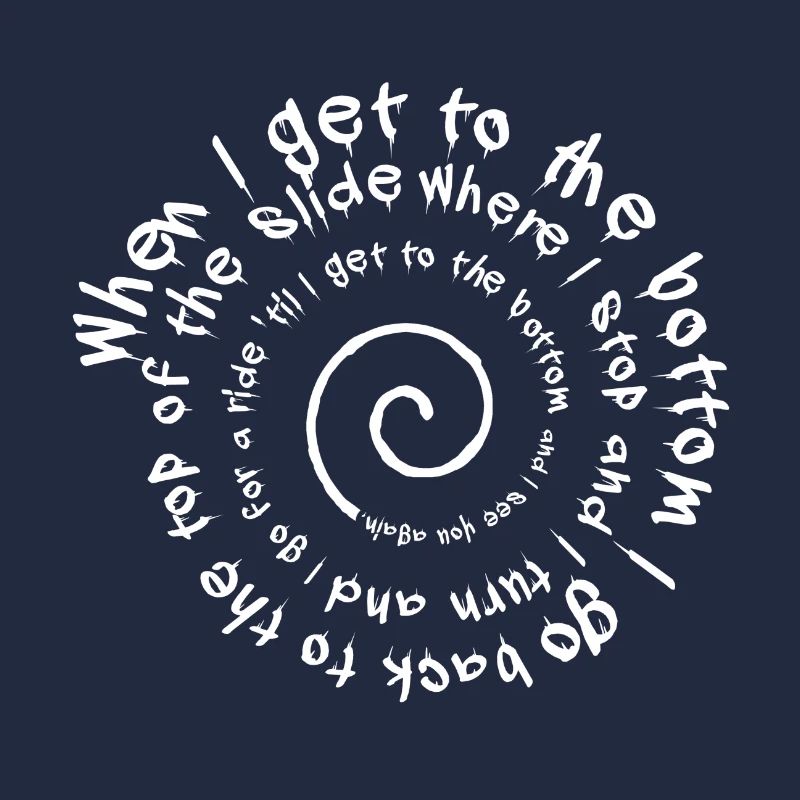 Helter Skelter - spiralling words.