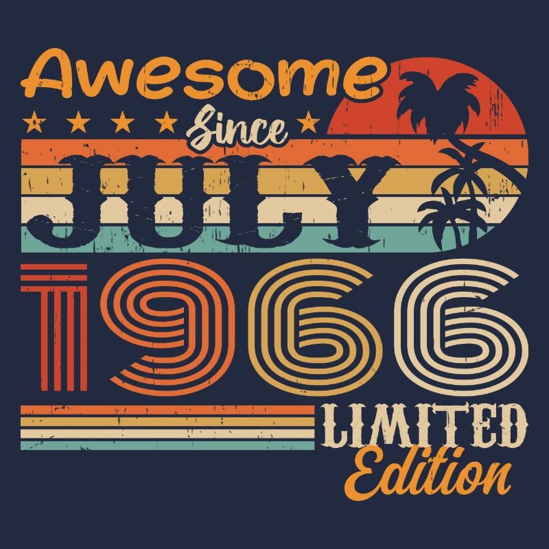 Juli 1966 Juli Geburtstagsgeschenk Juli 1966