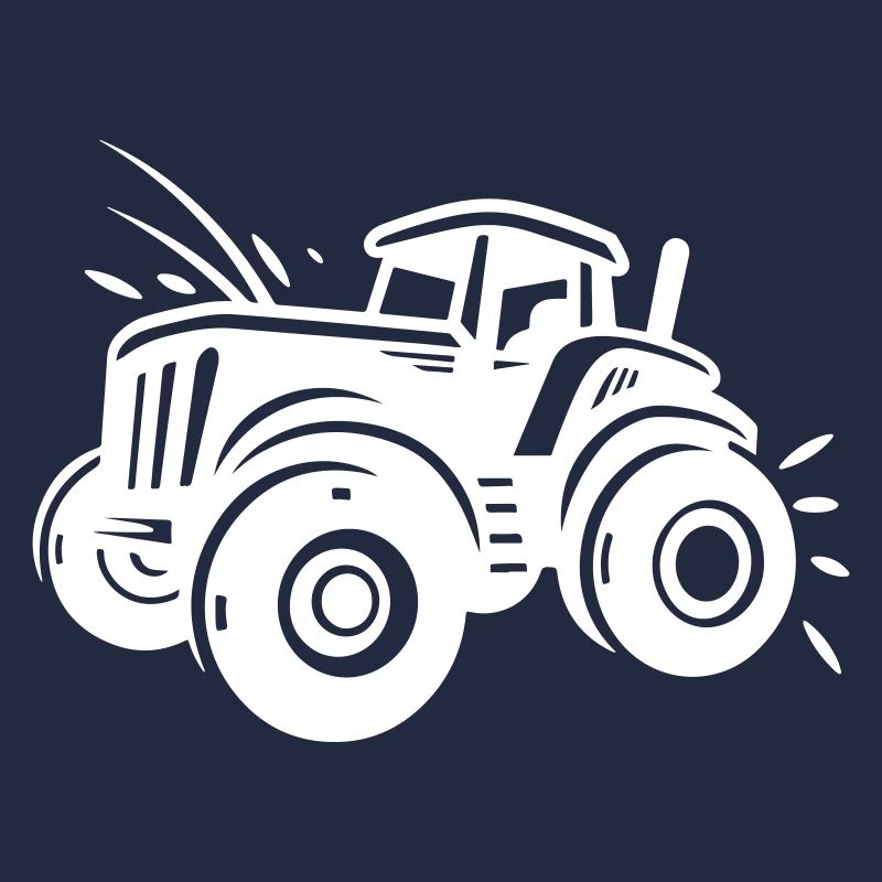 Tractor Farmer Silhouette