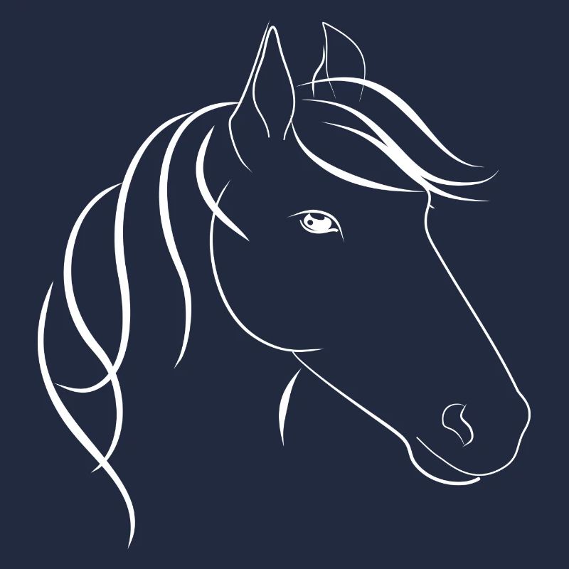 horse head with mane