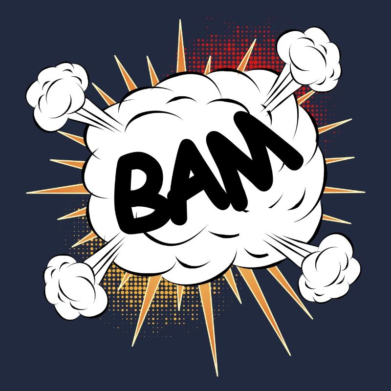 Bam comic fight cloud for your own texts & motifs