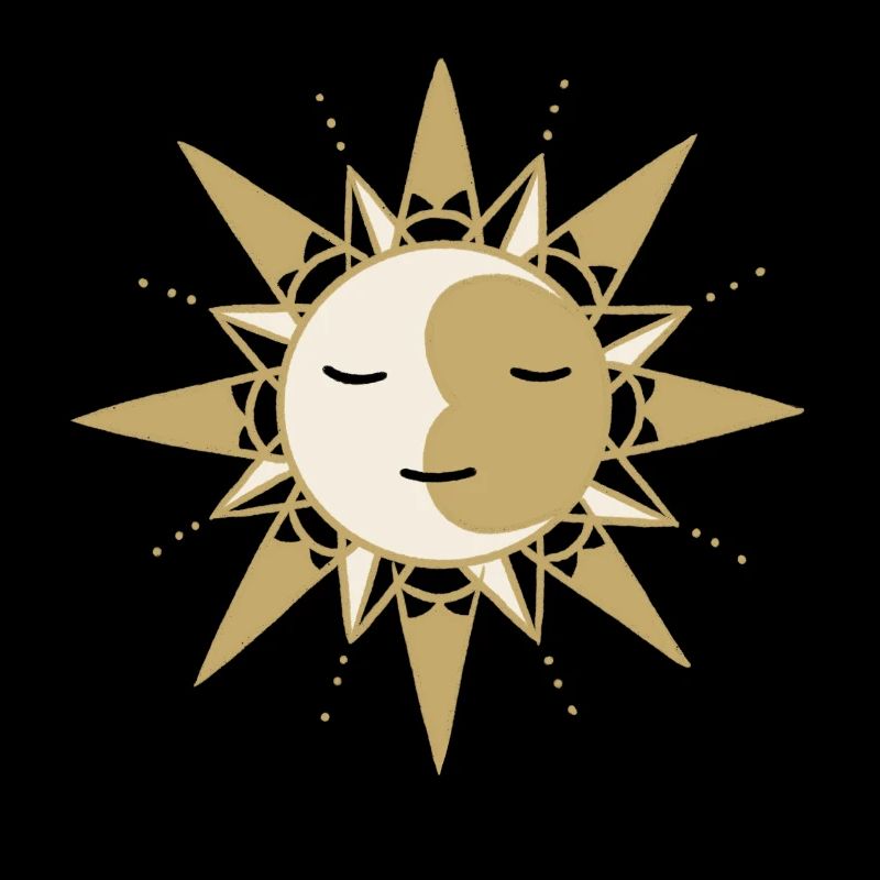 Mond und Sonne