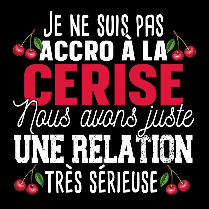 Cerise Fruit Relation Cadeau Humour Rouge