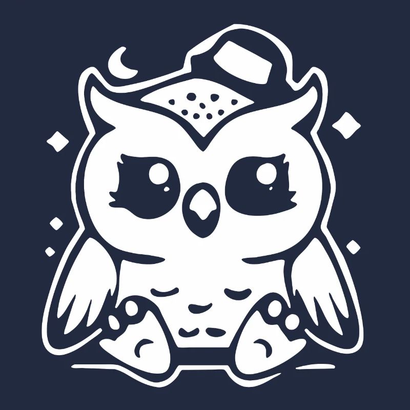 Niedliche Eulenfigur mit Hut