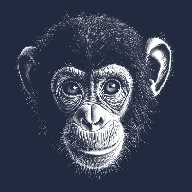 Chimpanzé Portrait Faune Faune Jungle