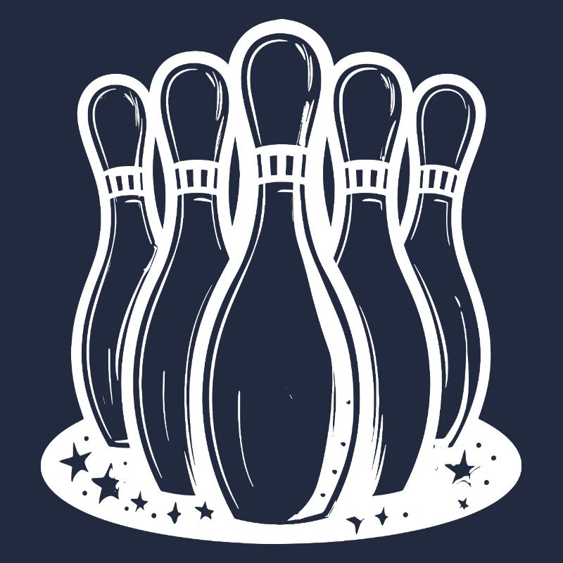 Quilles de bowling style dessin animé