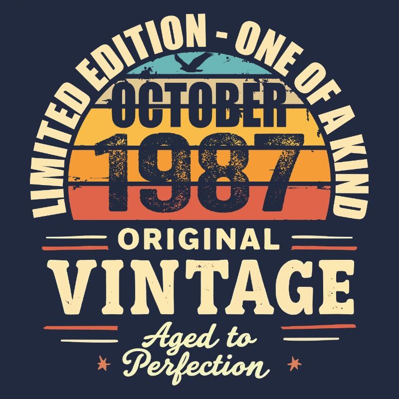 Rétro Octobre 1987 - birthday october 1987