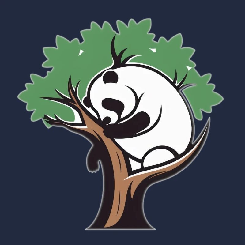 Panda in a tree
