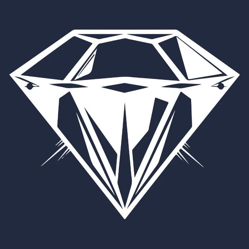 Diamant Juwel symbol Silhouette