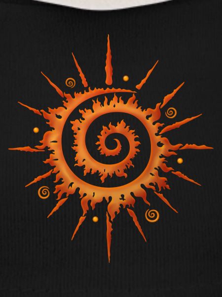 Midsummer sun, pinwheel, orange
