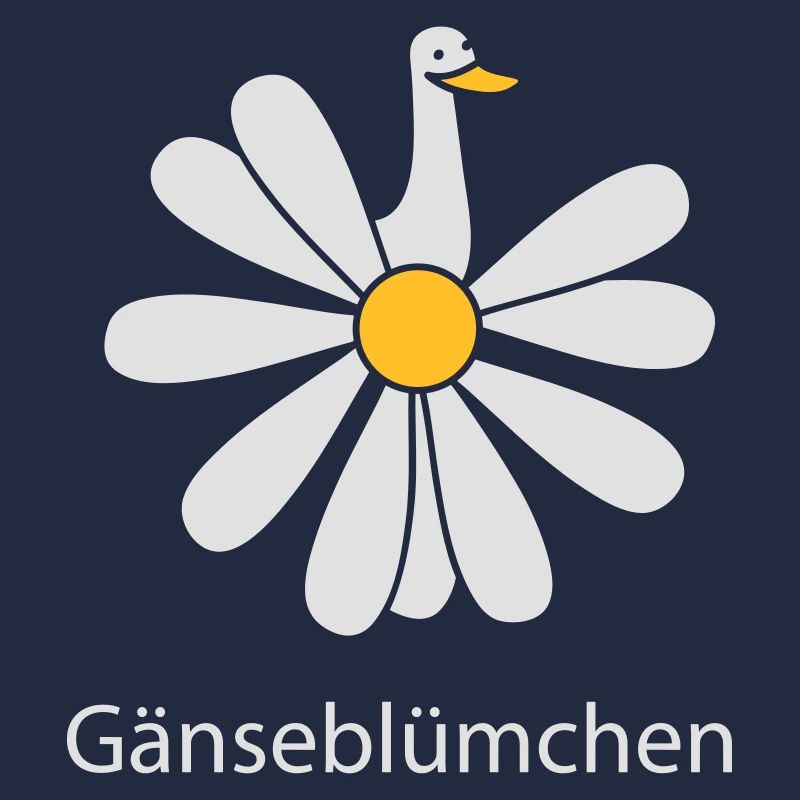Gänseblümchen mit Gans