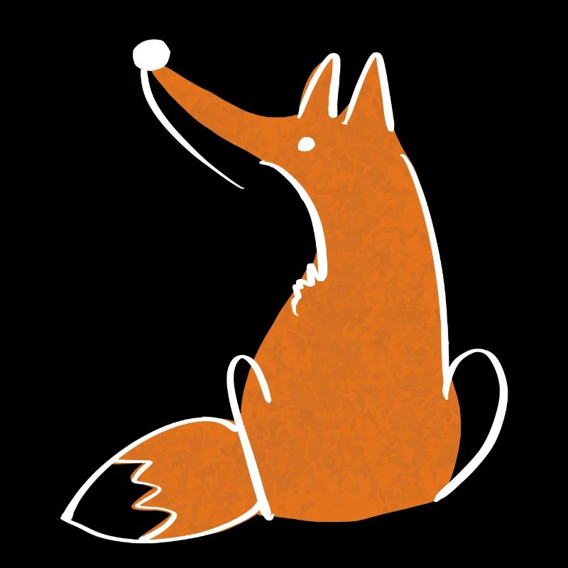 Fuchs, Kleiner süßer gemalter - Tolles Tier
