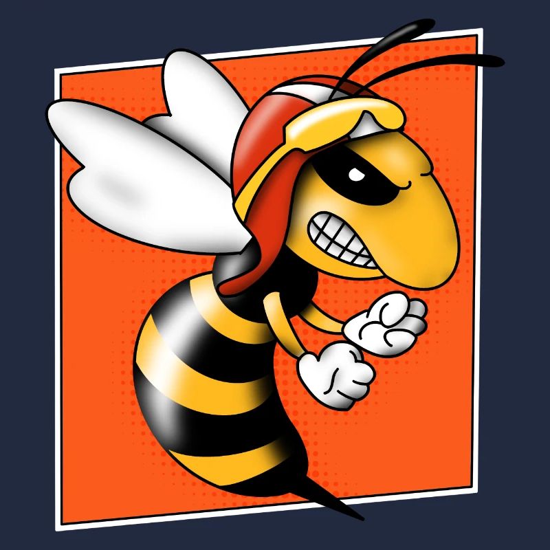 Hornet halftone bee wasp Pop Art Comic Style