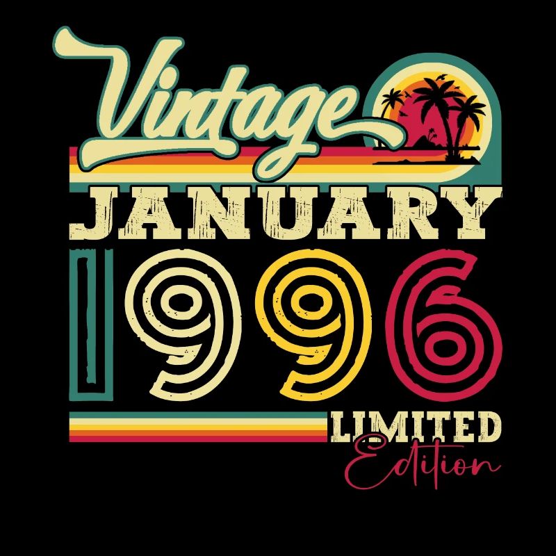 Born 1996 January 27th birthday Gift Man