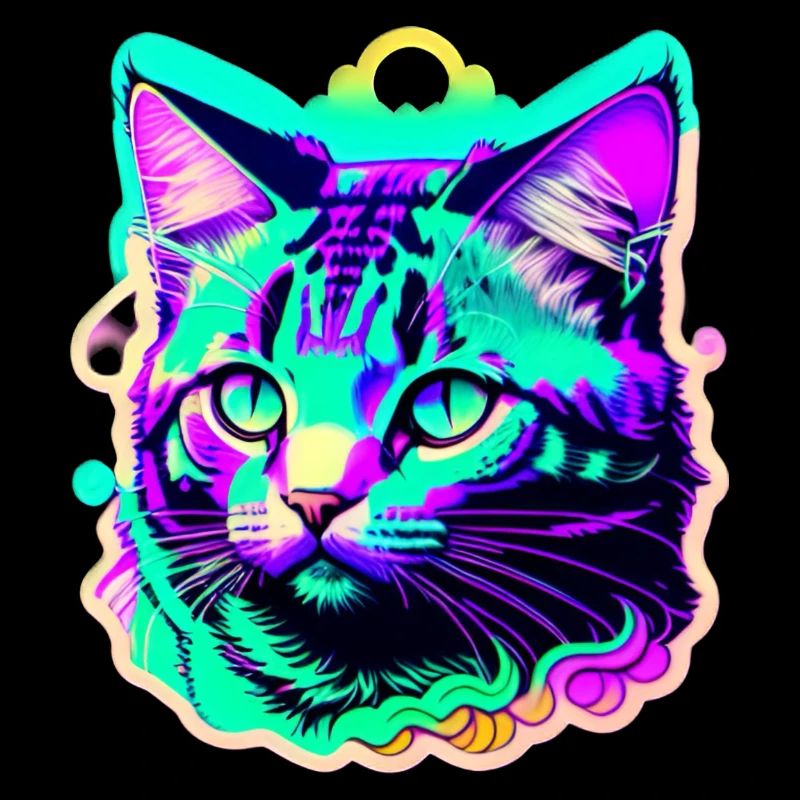colorful cat