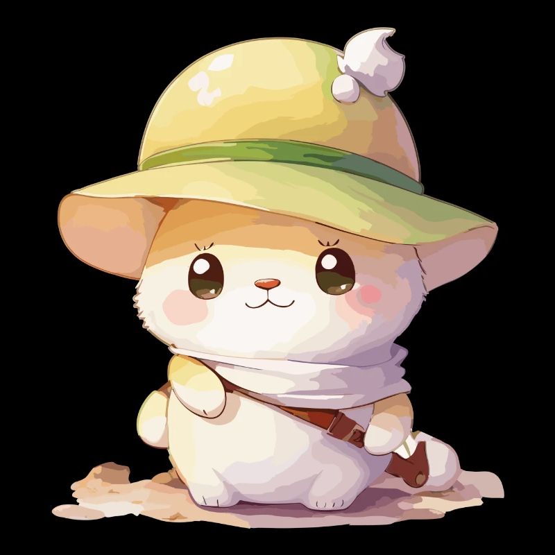 Süßer Hamster mit Hut