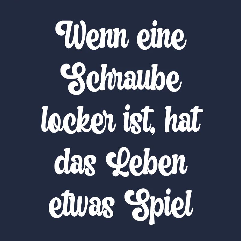 Wenn eine Schraube locker ist, hat das Leben...