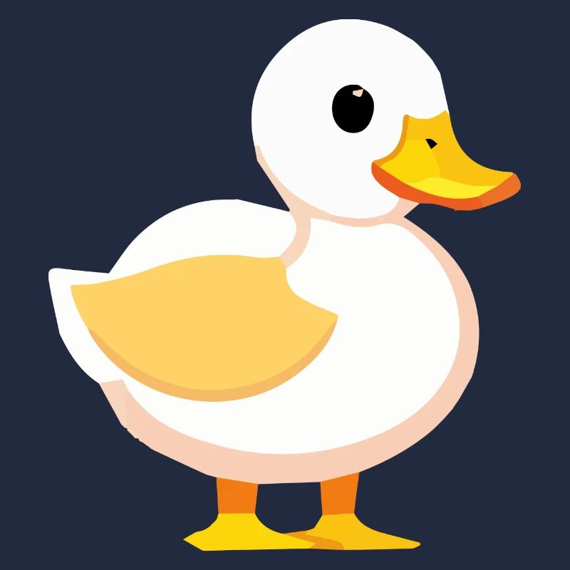 Mignon bébé canard oie