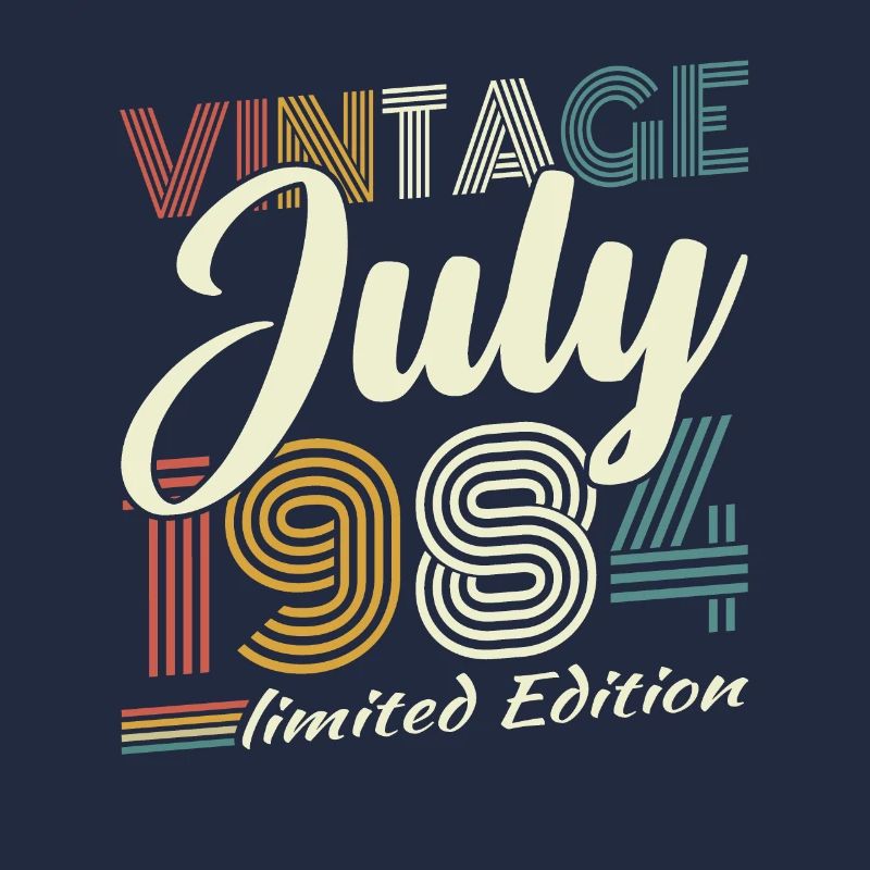 Juli 1984 Vintage Retro Geburtstagsgeschenk