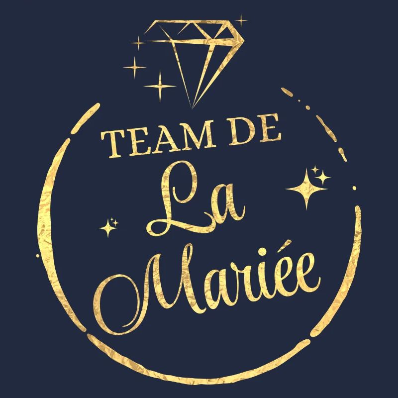 Team de la mariée doré