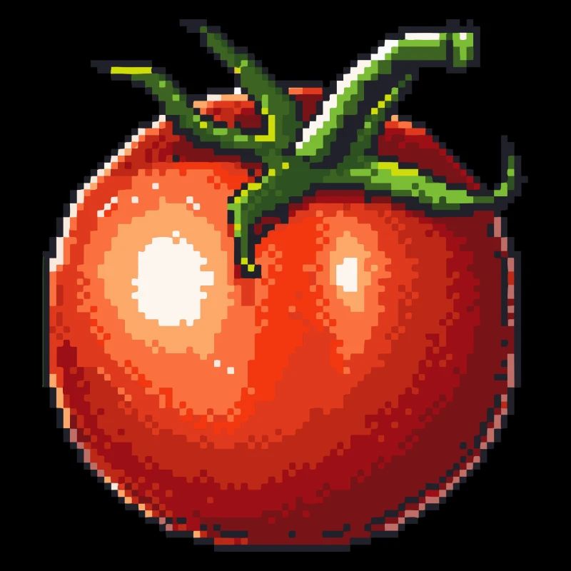 Icône pixel de tomate